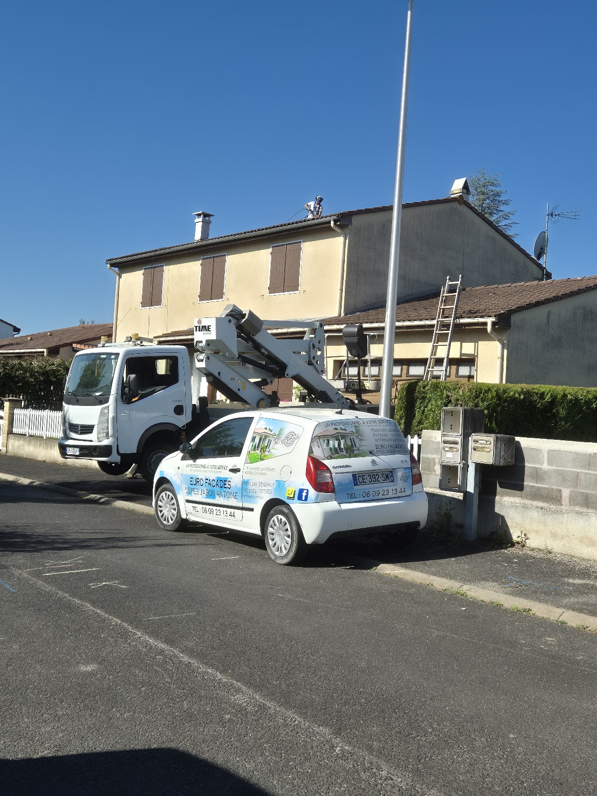 Réalisation ravalement de façade de maison individuelle à Clermont-Ferrand